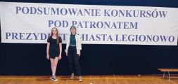 Wysokie miejsca w powiatowych konkursach organizowanych pod patronatem Prezydenta Miasta Legionowo., 